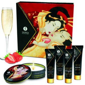 KIT AFRODISÍACO FRESAS CON CHAMPAGNE