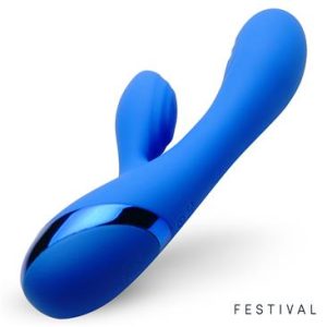 MARNA VIBRADOR DOBLE ESTIMULACIÓN AZUL USB