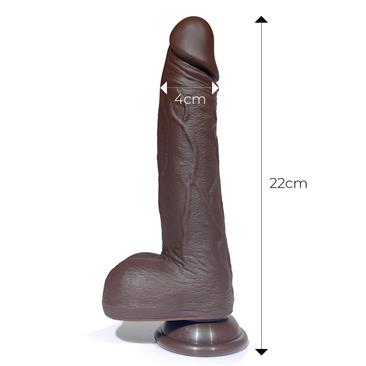 SEVERO DILDO REALISTA TURBO FUNCIÓN DE CALOR , THRUSTING, ROTACIÓN 360º Y CONTROL REMOTO - Imagen 3