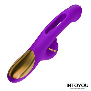 SITER VIBRADOR CON LENGUA TRIPLE FUNCIÓN + 2 CABEZALES - Imagen 2