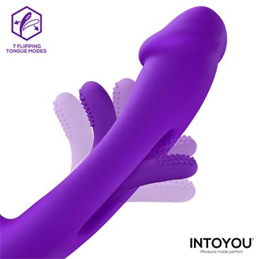 SITER VIBRADOR CON LENGUA TRIPLE FUNCIÓN + 2 CABEZALES - Imagen 3