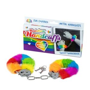 ESPOSAS DE METAL CO0N PELO COLOR ARCOIRIS
