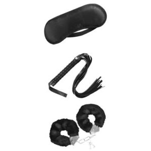 KIT BONDAGE PRINCIPIANTE NEGRO 3 PIEZAS
