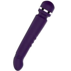 MASAJEADOR VIBRADOR WAND DOBLE CABEZAL Y FUNCIÓN DE CALOR YONI