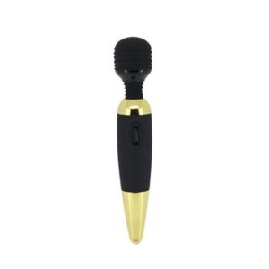MASAJEADOR POWER WAND NEGRO Y DORADO