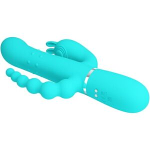 CAMMY TRIPLE VIBRADOR RABBIT MULTIFUNCIÓN 4 EN 1