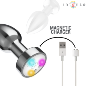 PLUG ANAL VIBRADOR CON LUCES LED TALLA S